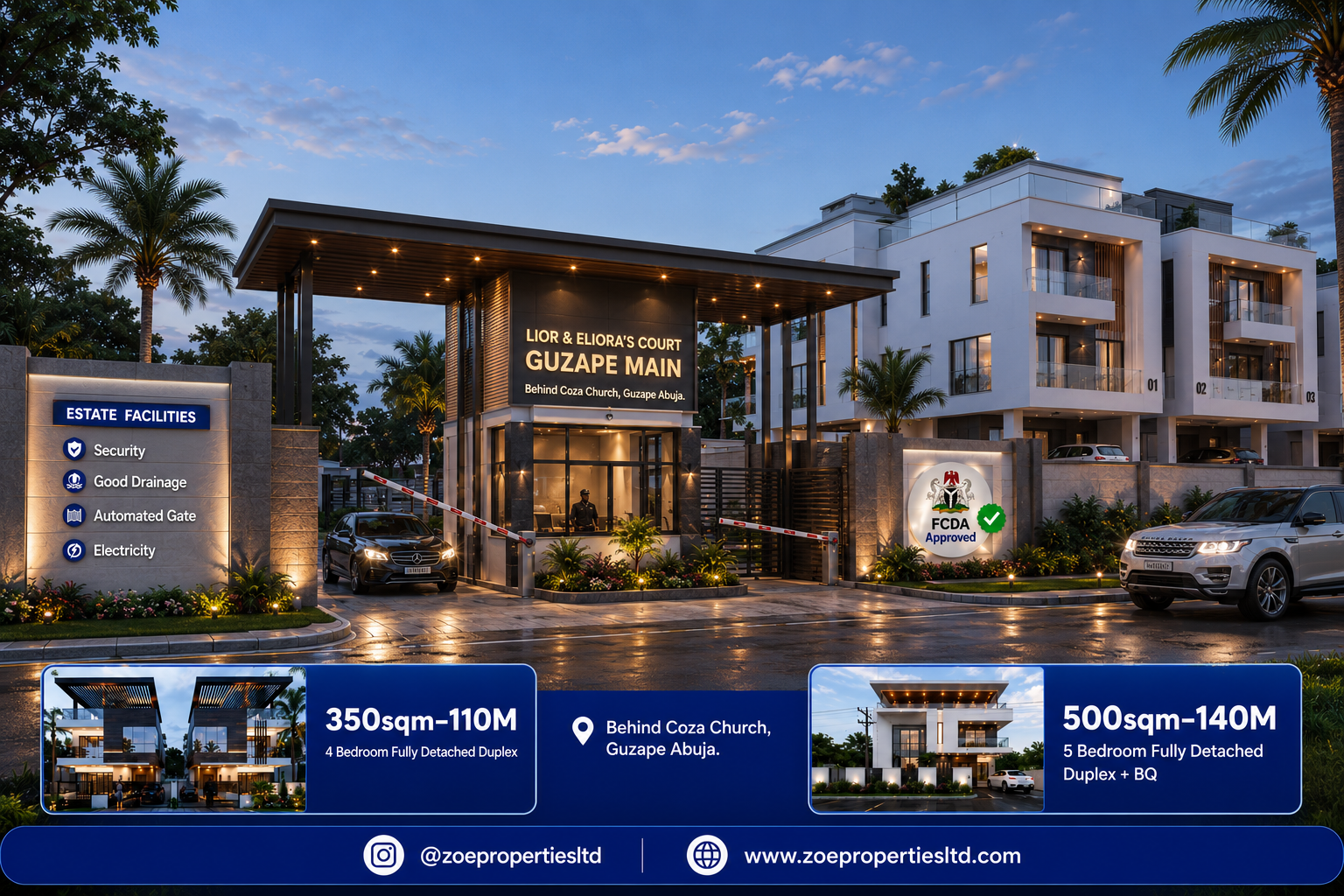 Lior & Eliora's Court — Guzape Main — Fully Detached Luxury Duplexes